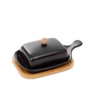 Posuda za puter Fincan 22cm crna 044319 - Img 2