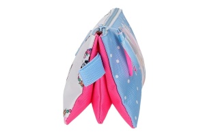Prazna pernica sa sa 3 pregrade Disney Minnie Flowers 22x12x5cm roze plava - Img 2
