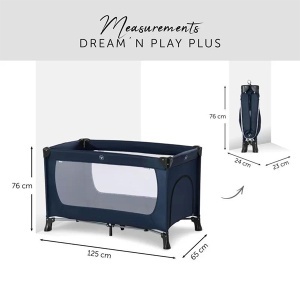 Prenosivi krevetac Dream n Play Plus Navy Hauck A047165 - Img 4