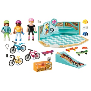 Prodavnica bicikala i skejtova City Life set Playmobil 23189 - Img 3
