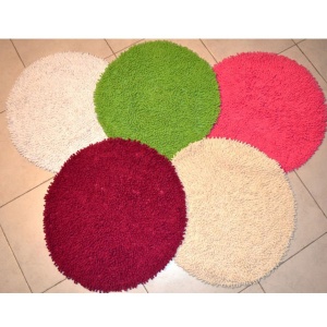 Prostirka za kupatilo Cvet R-60cm – bela