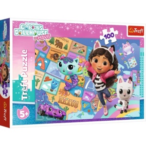 Puzzle 100 delova Gabby's dollhouse
