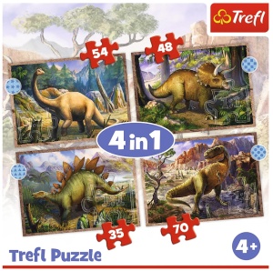 Puzzle Dino 4 u 1