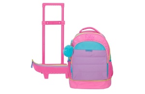 Ranac za školu sa točkićima Movom Posivit Mind 32x43x21cm roze - Img 5