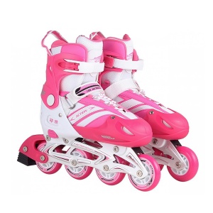 Roleri 126 c sa svetlećim točkićem roze vel. 37-40 3090115