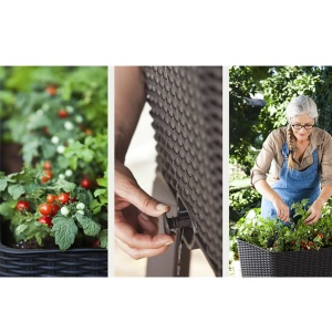 Saksija sa nogarima Easy Grow 120L 114x49,3x75,7cm Keter CU 230298 - Img 4