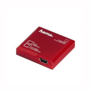 SD MicroSD čitač kartica, HAMA beli 91095