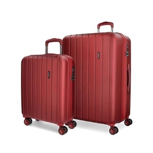 Set kofera 2/1 55/70cm ABS crveni Wood Movom 53.189.66