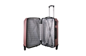 Set kofera 3/1 Enova Sevilla 55/65/75cm ABS sa 4 točkića (rose gold) zlatno roze - Img 4
