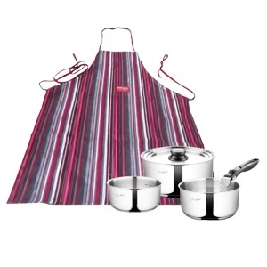 Set posuđa LT1009+ kuhnjska kecelja LT0012 Lamart KUH00119