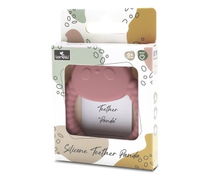 Silikonska Glodalica za Bebe Panda Roze Lorelli Natural 10210870002 - Img 2
