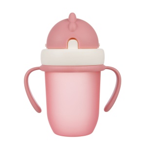 Šolja Sa Siliconskom Flip-top Slamčicom 210ml Roze Canpol Babies Matte Pastels 56/522_pin - Img 2