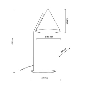 Stona lampa Cono 1xE27 TK Lighting 16009 - Img 4