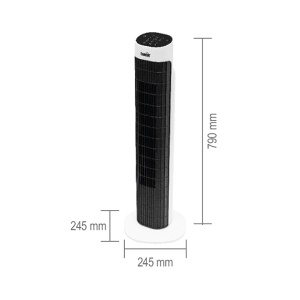 Stubni ventilator 45W 24,5x79cm sa ekranom Home TWFR100B - Img 3