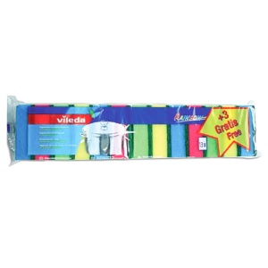 Sunđer sa abrazivom GLITZI RAINBOW 10+3 GRATIS Vileda 710003