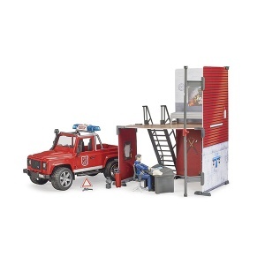 Terenac Land Rover sa vatrogasnom stanicom set Bruder 627010 - Img 2
