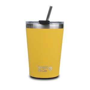 Termo putna šolja sa slamkom 450ml Žuta Nava NV10-262-113