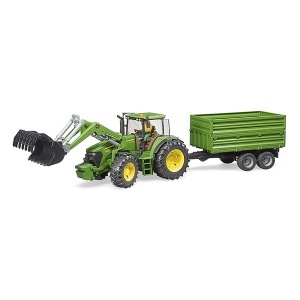 Traktor John Deere sa kašikom i prikolicom Bruder 030551