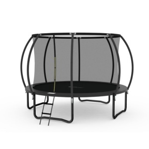 Trambolina Trampolina Premium Stil Crna 366cm sa merdevinama i unutrašnjom sigurnosnom mrežom - Img 3