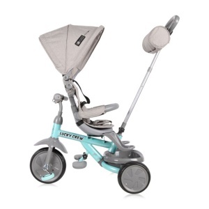 Tricikl Lucky Crew Grey n Green Lorelli 10050610021 - Img 3
