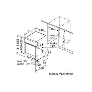 Ugradna mašina za pranje sudova 45cm serija 4 Bosch SPI4HMS61E - Img 4