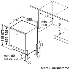 Ugradna mašina za pranje sudova 60cm serija 6 Bosch SMV6ZDX49E - Img 4