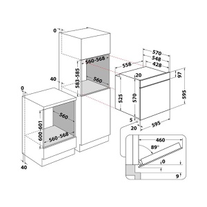 Ugradna rerna OMK58HU1B 71L Whirlpool ELE02396 - Img 4