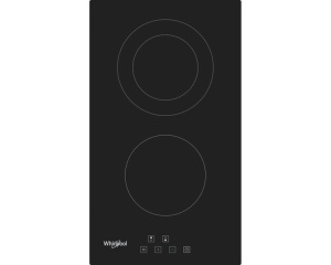 Ugradna staklokeramička ploča Whirlpool WRD 6030 B, 2 zone, 30cm