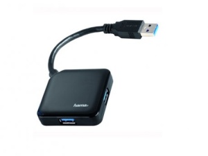 USB 3.0 HUB 1:4, HAMA crni 12190