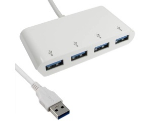 USB 3.0 hub E-Green sa 4 porta, beli