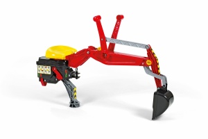 Utovarivač bager zadnji crveni Rolly Toys CO409327