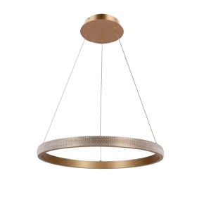 Visilica 60cm Zlatna 34W LED Prozirni Kristali Hashim 15020