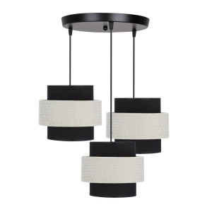 Visilica Crna Krem 4 3x40W E27 Benta 15101