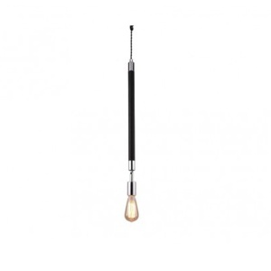 Visilica Rustik 65 1*E27 crna/hrom 50.0390