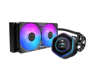 Vodeno hlađenje MasterLiquid ML 240 Atmos II LCD crno Cooler Master 240mm ARGB (MLX-D24M-A25SZ-L1)