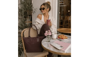 Ženska tote torba Movom Loop 45x31x18,5cm bordo - Img 4