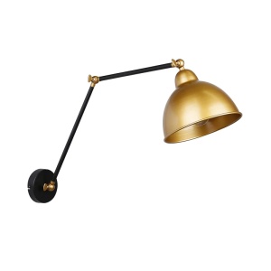 Zidna Lampa Crno Zlatna 1x40W E27 Truck 15151