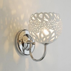 Zidna lampa Vesta 193 GIPS 1*E14 bela 35.0080