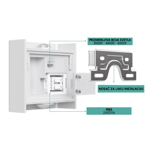 Zidna Led lampa CCT 2x1W Braytron BG38-03180 - Img 3