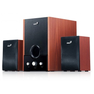 Zvučnici GENIUS SW-HF2.1 1700 2.1 Wood 45W I106021 - Img 1