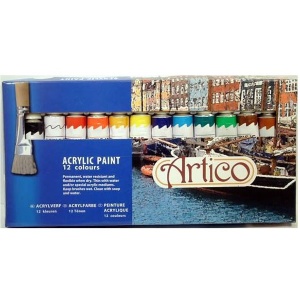 Akrilne boje za slikanje12ml/12pcs Artico 33876