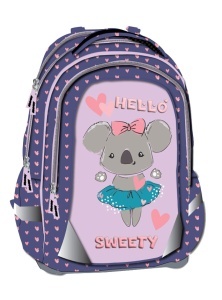 Anatomska Školska Torba Octopus Oet2609 Hello Sweety 42x32x16,5cm ljubičasta