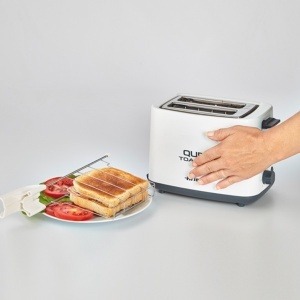 Ariete QUBI, Toster, bela (157), za 2 parčeta, 640-760W - Img 3