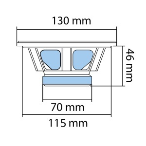 Auto zvučnici 130mm 2x50W Sal BK130 - Img 2