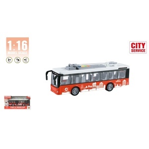 Autobus sa zvukom i svetlom crveni WY911A Weinyi 49781 - Img 2
