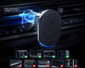 Automobilski bežični punjač Anker Prime 25W MagGo crni - Img 4