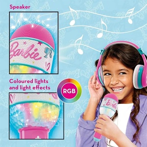 Barbi set Bluetooth mikrofon i slušalice Barbie Lisciani 55780 - Img 3