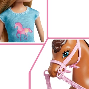 Barbika set Barbi i Stejsi sa konjem Barbie 954555 - Img 2