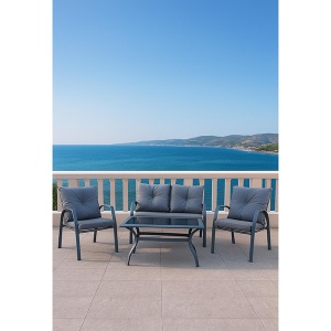 Baštenska garnitura 4 dela siva Denis 32-396000 - Img 2