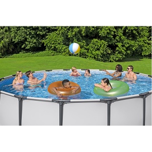 Bazen porodični za dvorište Bestway Steel Pro Max 457x122cm sa kompletnom opremom 56438E - Img 3